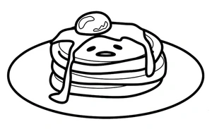 Página para Colorir Página para Colorir Gratuita do Gudetama