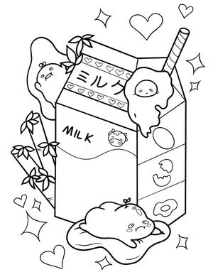Gudetama e Milk - Uma Dupla para Diversão Colorida