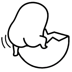 Página para Colorir Gudetama Hilário