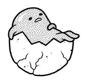 Página de Colorir do Gudetama para Crianças
