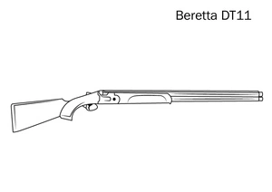 Página para Colorir Arma Beretta DT11