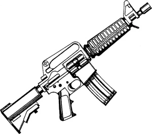 Página para Colorir Página para Colorir de Arma para Imprimir