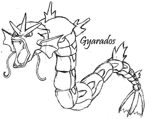 Página para Colorir Página para Colorir de Gyarados