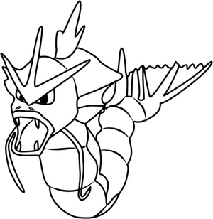 Página para Colorir Imagem de Gyarados