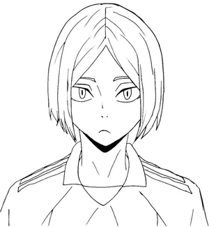 Página para Colorir Kenma Kozume do anime Haikyuu
