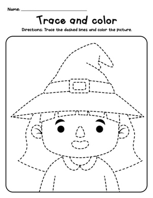 Desenhando uma Garota no Halloween