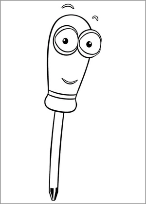 Página para Colorir Felipe do programa de TV Handy Manny