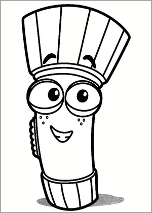 Página para Colorir Flicker do programa Handy Manny