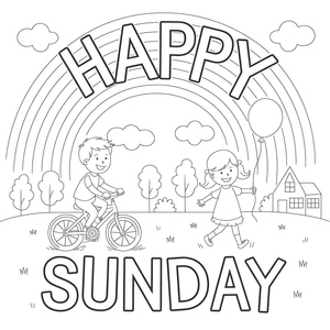 Crianças aproveitando um domingo alegre