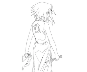 Página para Colorir A Vez da Sakura