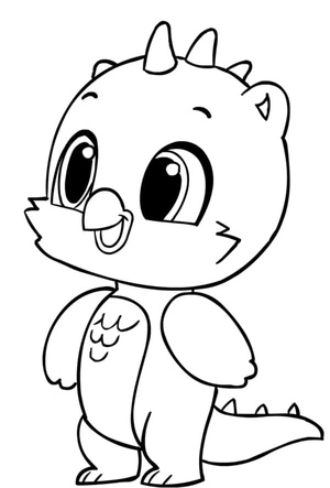 Página para Colorir Draggle Hatchimals