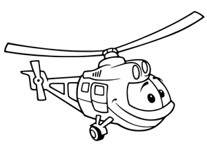 Desenho Animado de Helicóptero