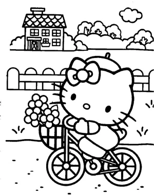 Página para Colorir Página para Colorir Hello Kitty