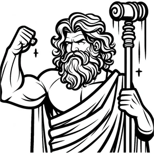 Página para Colorir Página para Colorir Hephaestus, Imprima Agora