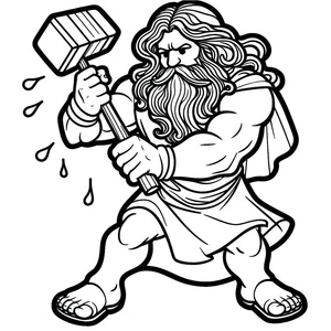 Página para Colorir Hephaestus para colorir