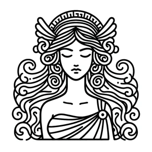 Página para Colorir Página para Colorir da Hera