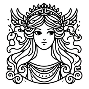 Página para Colorir Hera a Encantadora