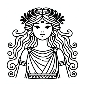 Página para Colorir Imprima a imagem com Hera