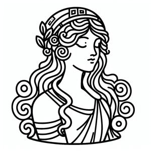 Página para Colorir Hera Grátis para Imprimir