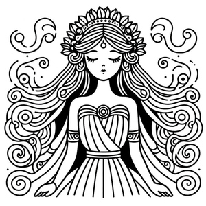Página para Colorir Hera para Imprimir