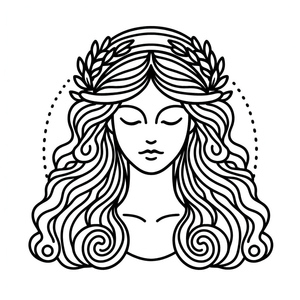 Ilustração Hera para Imprimir