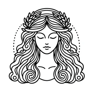 Página para Colorir Ilustração Hera para Imprimir