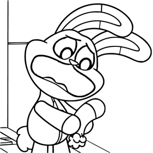 Página para Colorir Amarelinha Saltitante de Bom Humor