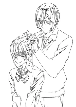 Página para Colorir Anime Horimiya