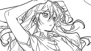Página para Colorir Kyouko Hori do anime Horimiya