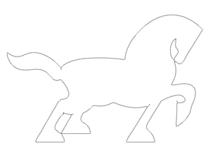 Atividade Básica de Contorno de Cavalo