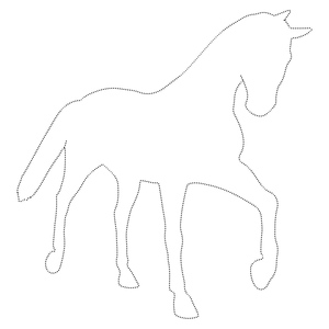 Folha de Exercícios Gratuita de Contorno de Cavalo - Por favor, evite rotulá-la como Página de Colorir de Contorno de Cavalo.