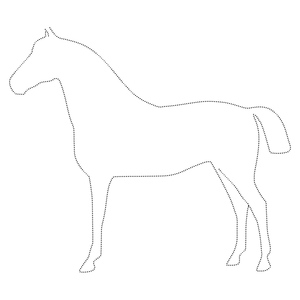 Página de Contorno de Cavalo