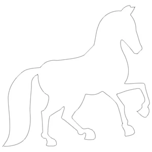Página para Colorir Imagem para contorno de cavalo