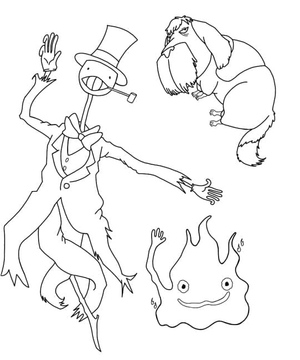 Personagens de "O Castelo Animado"