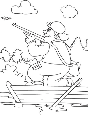 Um Caçador em um Barco