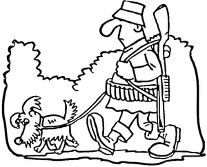 Caçador com Seu Cão