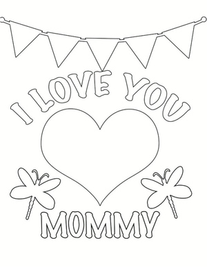 Eu Amo Você, Mamãe - Para Imprimir