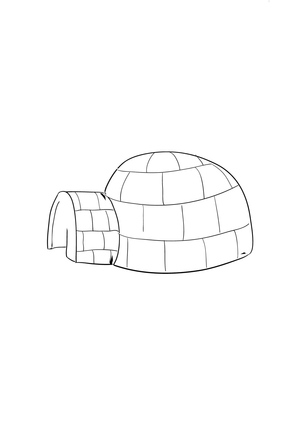 Página para Colorir de Iglu