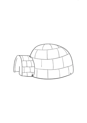 Página para Colorir Página para Colorir de Iglu