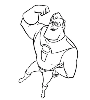 Página para Colorir Robert Parr