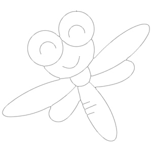 Contorno Encantador de Libélula