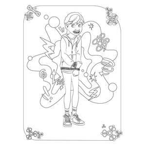 Página para Colorir Riley de Divertida Mente 2