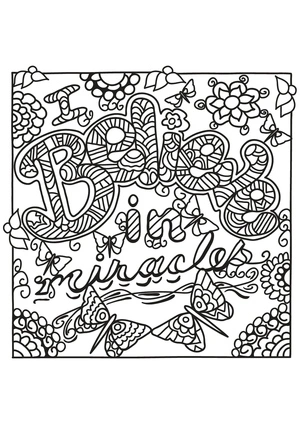 Página para Colorir Frases Inspiradoras