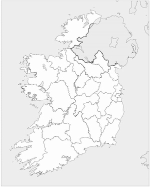 Mapa da Irlanda