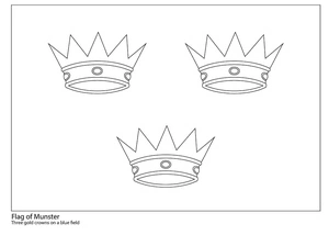 Página para Colorir Bandeira de Munster
