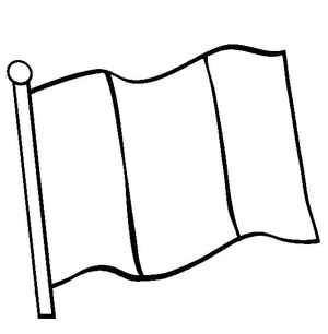 Página para Colorir Página para Colorir da Bandeira da Irlanda para Imprimir