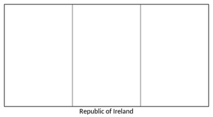 Página para Colorir da Bandeira Irlandesa para Imprimir