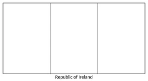 Página para Colorir Página para Colorir da Bandeira Irlandesa para Imprimir