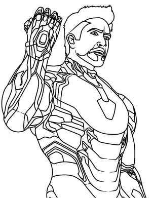 Página para Colorir Tony Stark, também conhecido como Homem de Ferro
