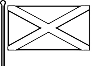 Página para Colorir Bandeira da Jamaica